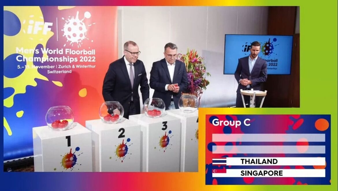 ฟลอร์บอลโลกทีมไทยร่วมสายเอสโตเนีย-สิงคโปร์-แคนาดา