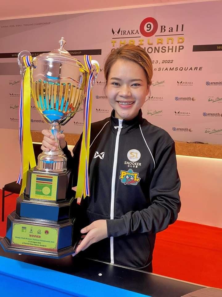 ใบพัด ผงาดแชมป์พูล 9 ลูก หญิงประเทศไทย